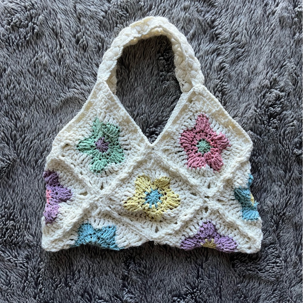 Crochet Flower Bag